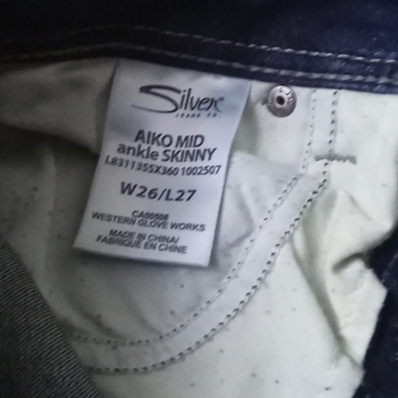 Silver's  AKIO mid ankle skinny W26/L27 - Picture 4 of 4